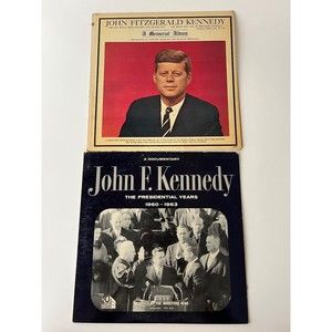John F Kennedy JFK Memorial Album / The Presidential Years 1960-1963 LP Lot VG+